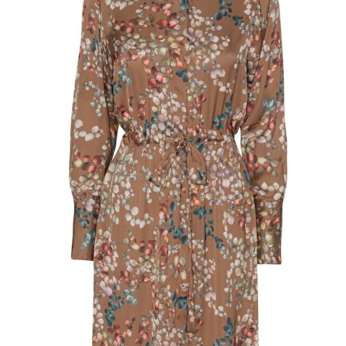 Nakita Dress – Melange Brown