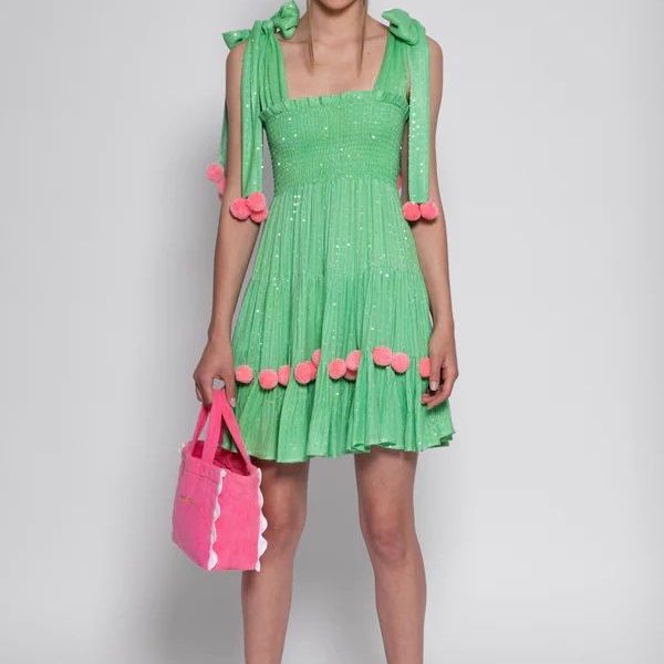 Pippa Saint Barth Lime - Mini Dress
