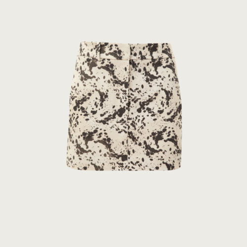 Mini Skirt with Animal Print