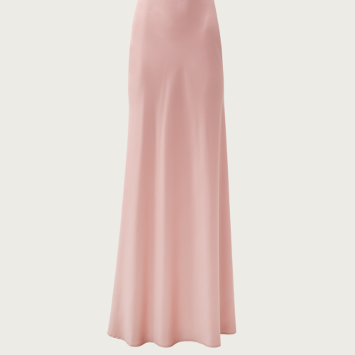 Dusty Pink Satin Mermaid Skirt