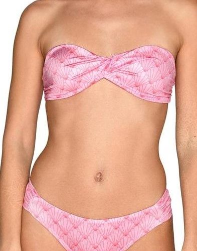 Pink-Shell-Bandeau-Bikini Pink Shell Bandeau Bikini