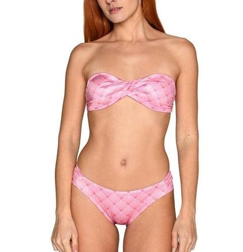 Pink-Shell-Bandeau-Bikinii Pink Shell Bandeau Bikini