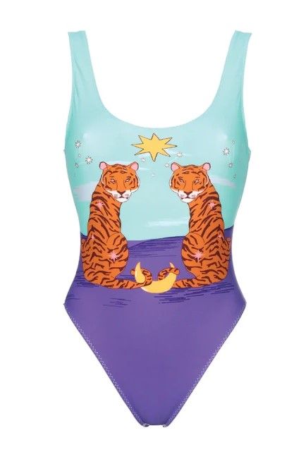 Tiger Printed Swimsuit