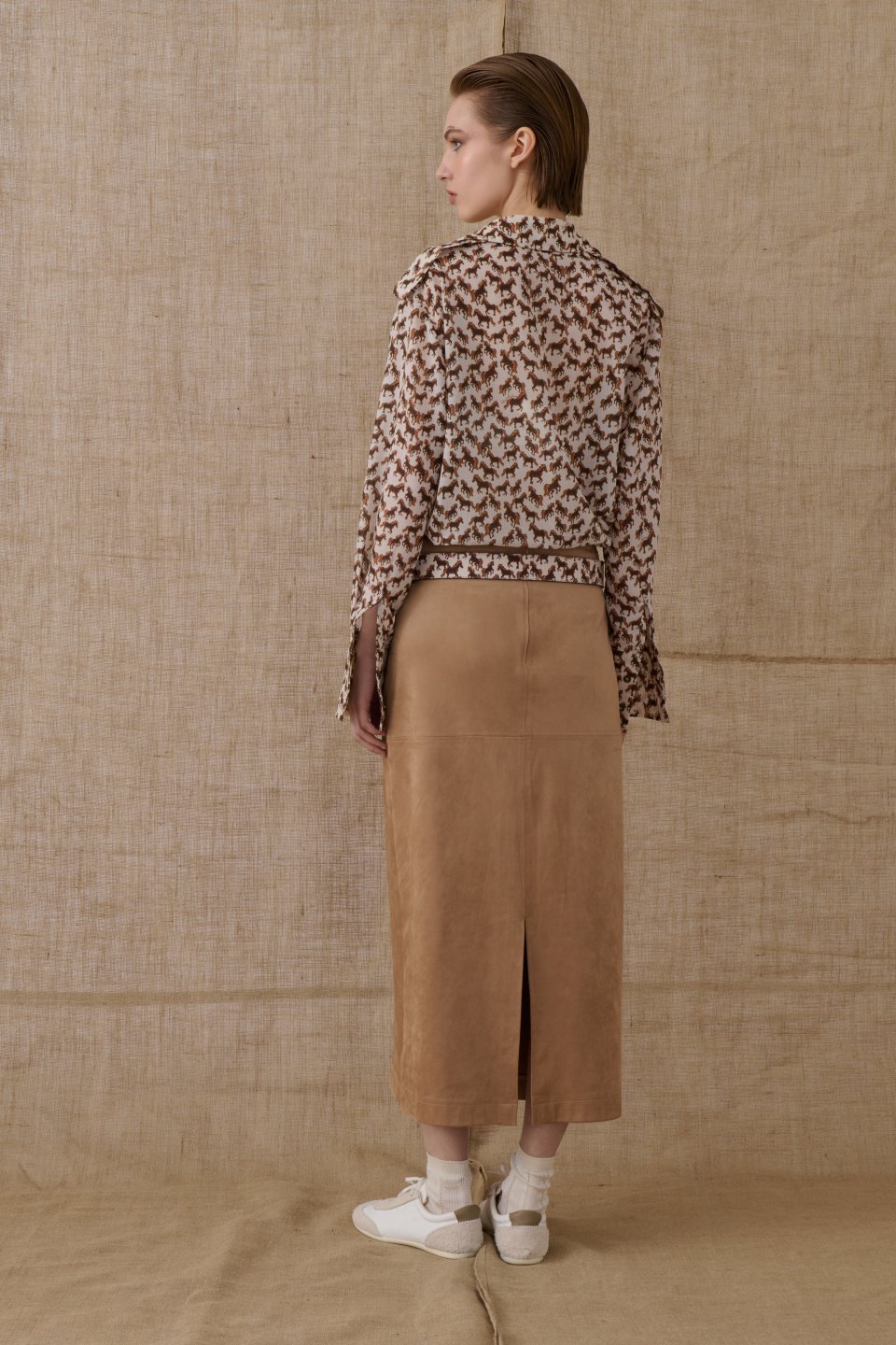 Horse Print Slim Fit Shirt