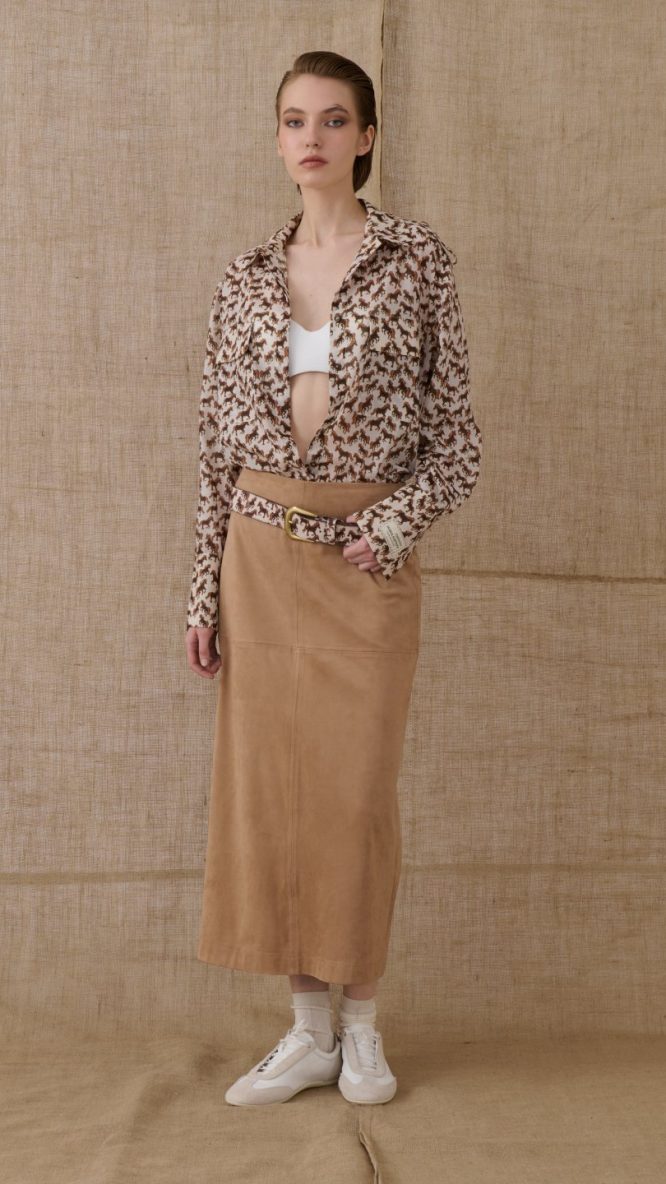 Horse Print Slim Fit Shirt