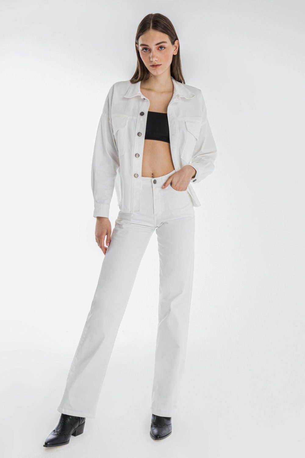Christine Denim – White Denim