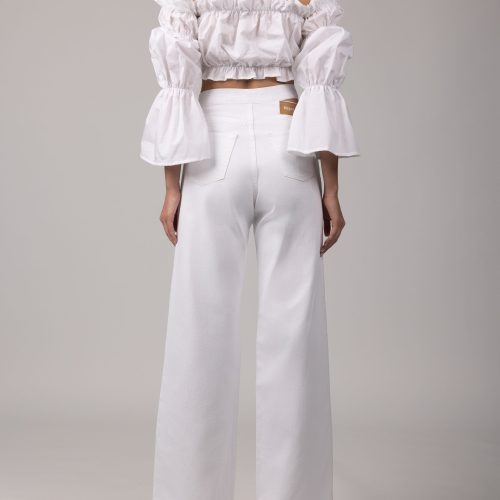 Bella Wide Leg White