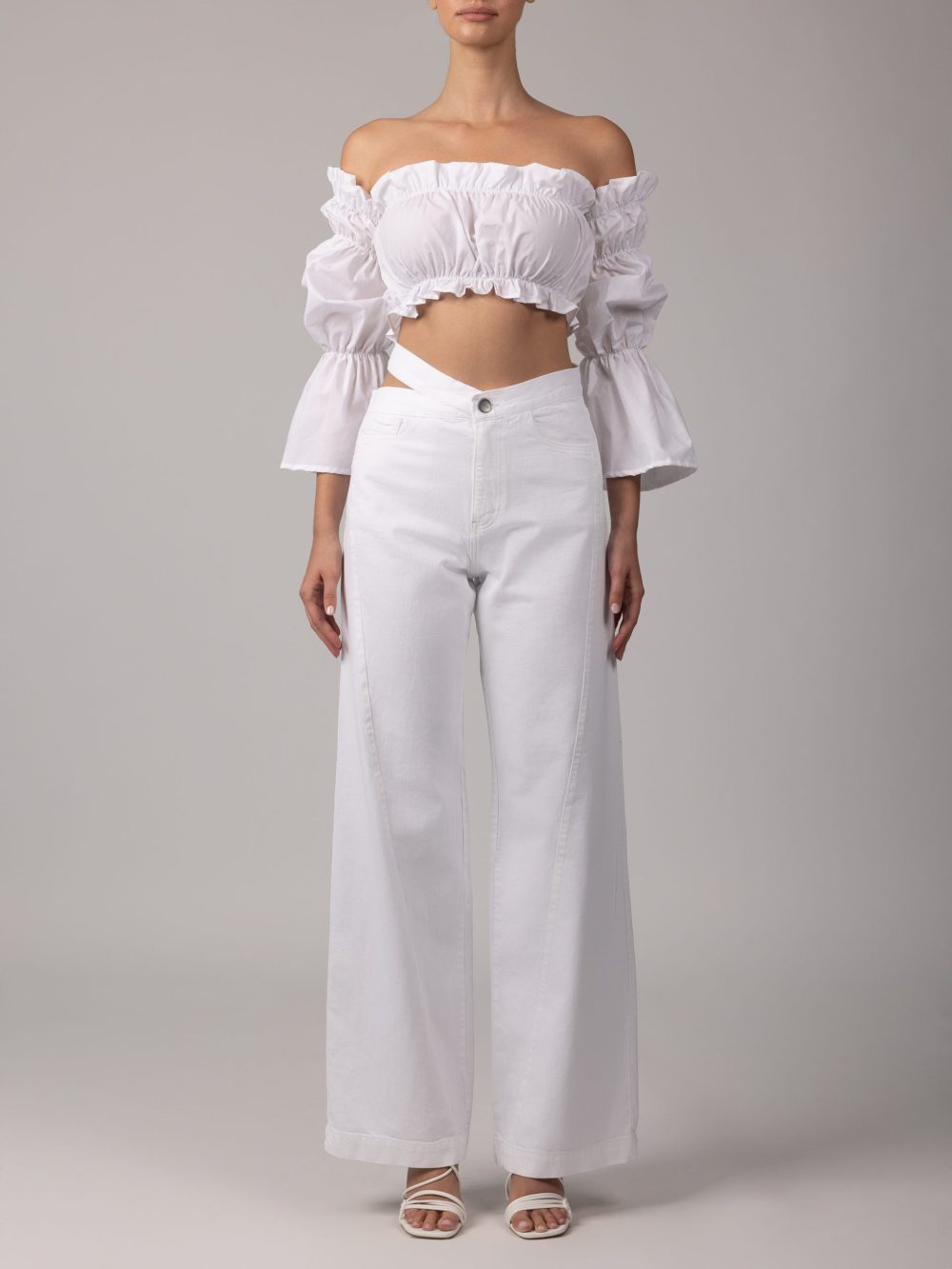 Bella Wide Leg White