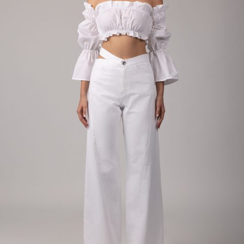 Bella Wide Leg White