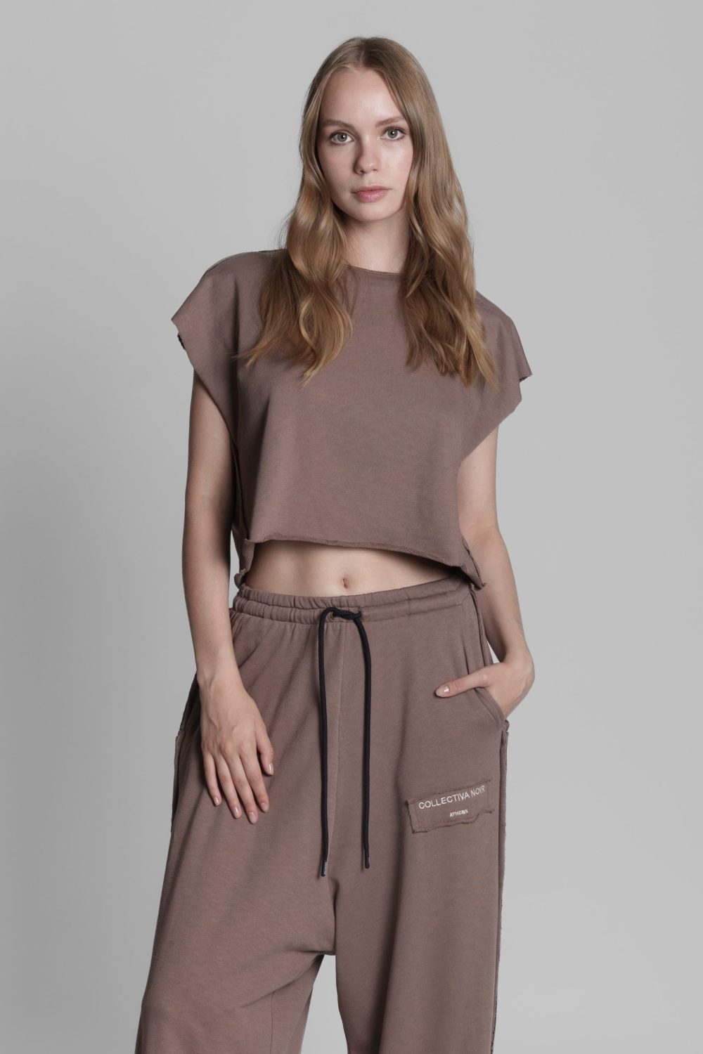 Adelina Brown Top