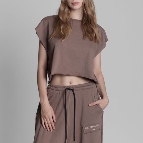 Adelina Brown Top