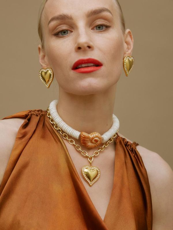 Allegra Gold Crystal Clips