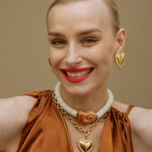 Allegra Gold Crystal Clips