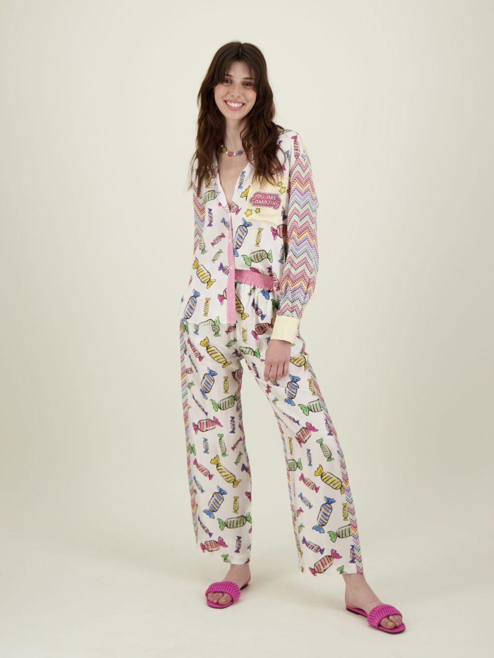 Bailey Straight Leg Pants  Candy