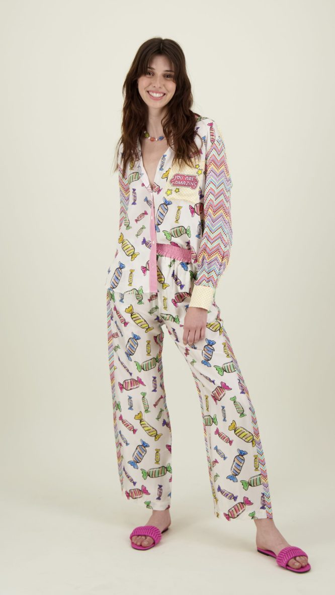 Isabel Printed Shirt-Candy