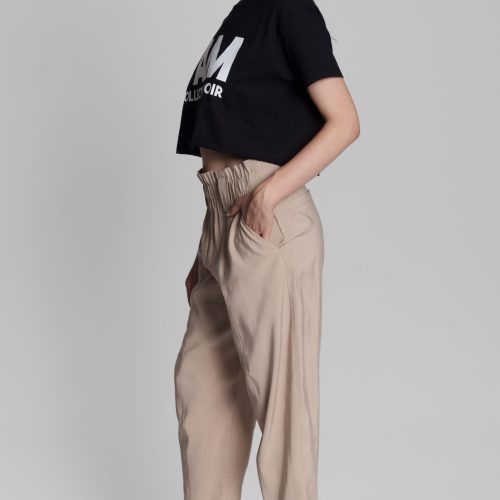 I am Bold Crop Tee Black