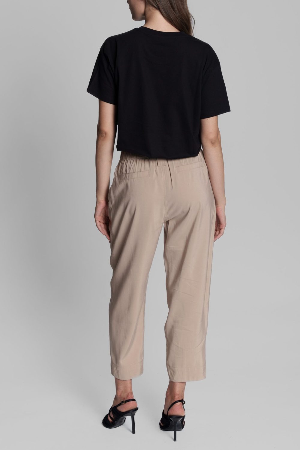 I am Bold Crop Tee Black