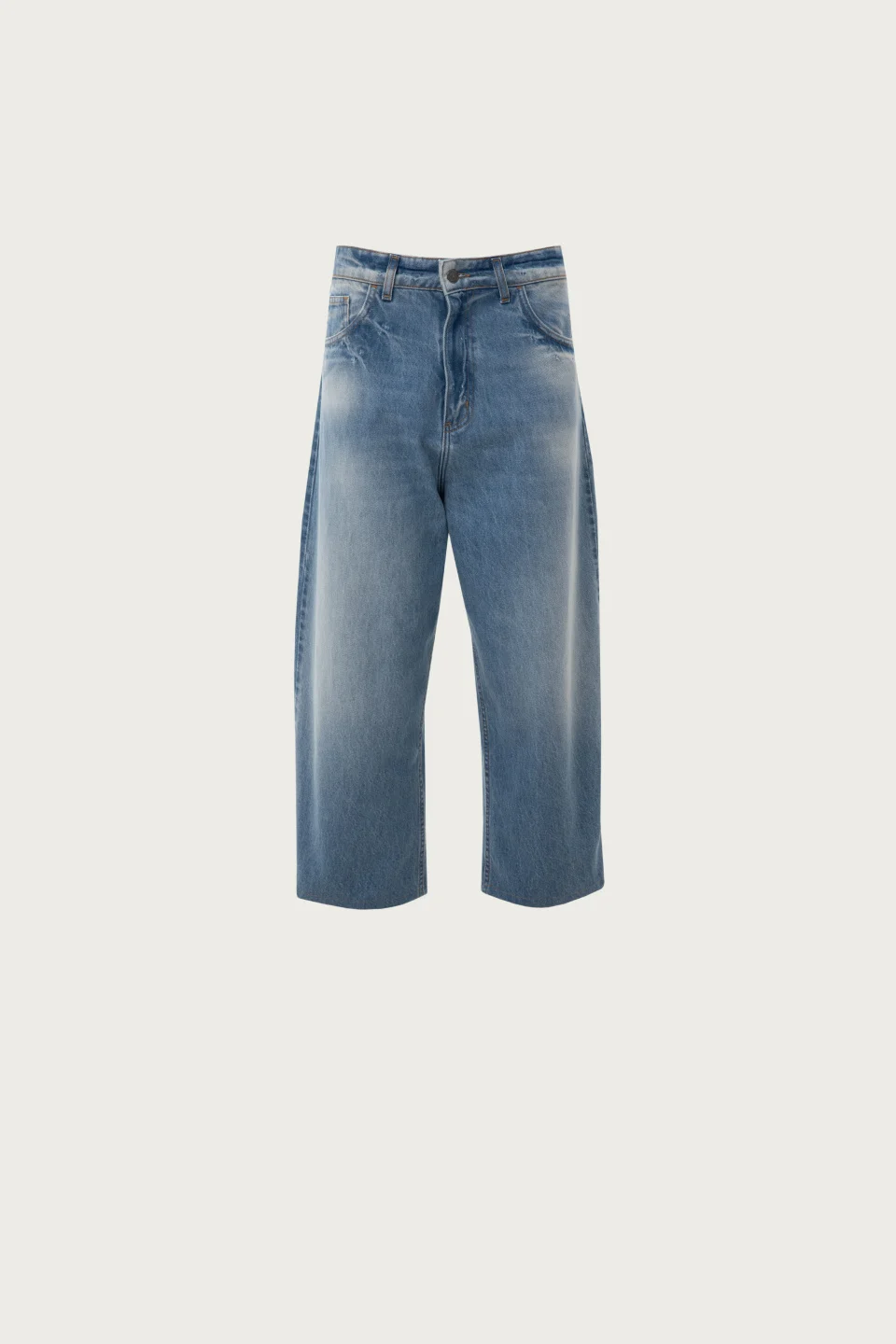 Loose-Fitting Denim Pants