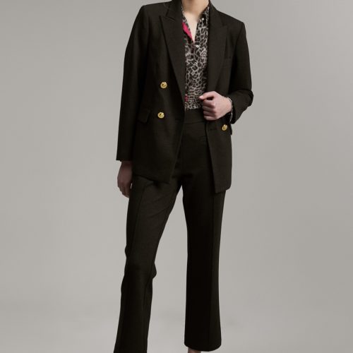 εικόνα-1-2 Deep Grey Trousers with Gold Button