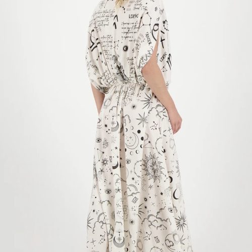 Zodiac Rose Kaftan Dress