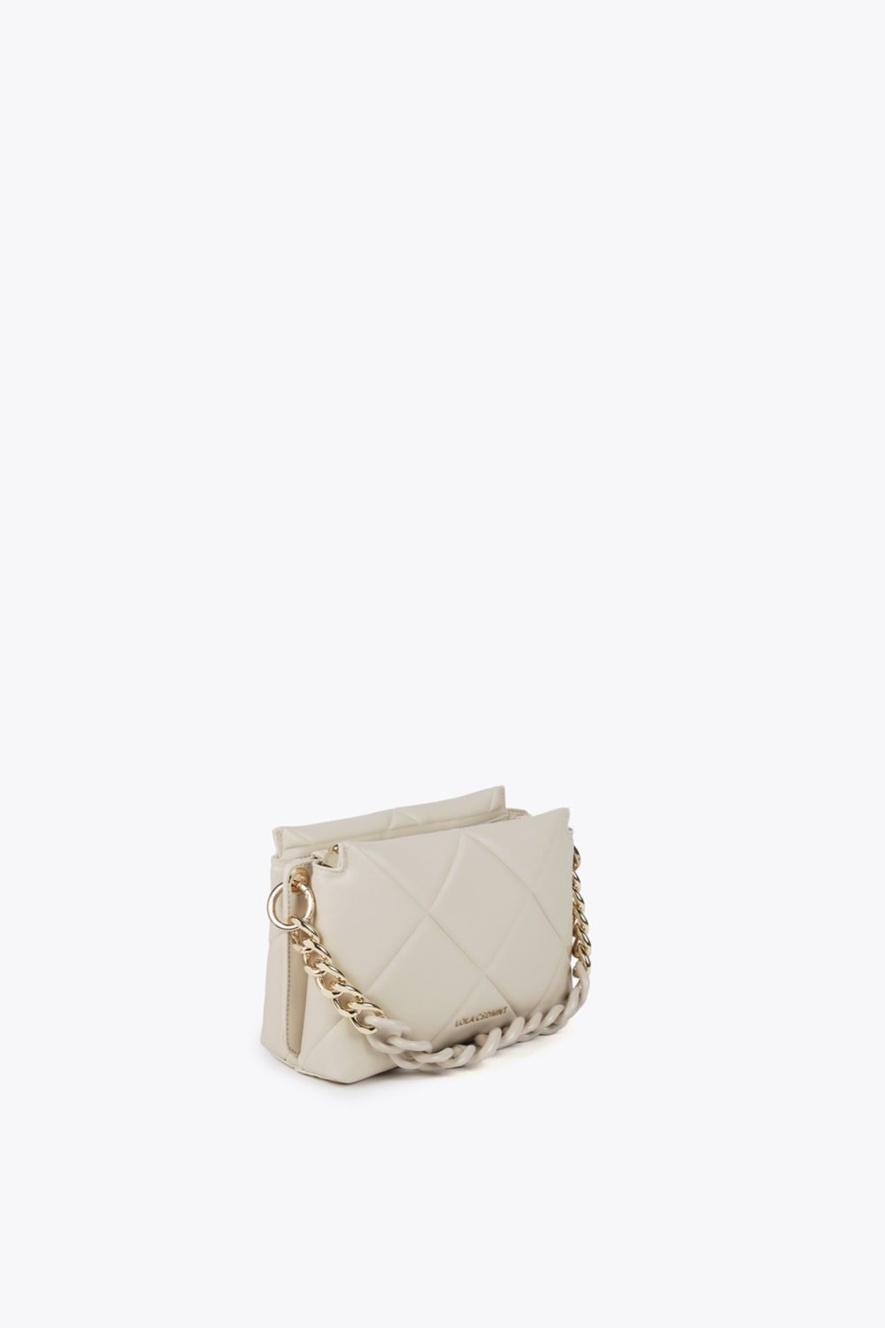 Padded Crossbody Ecru Bag