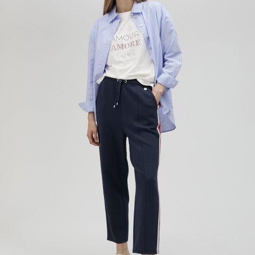 Trousers with Sporty Stripes