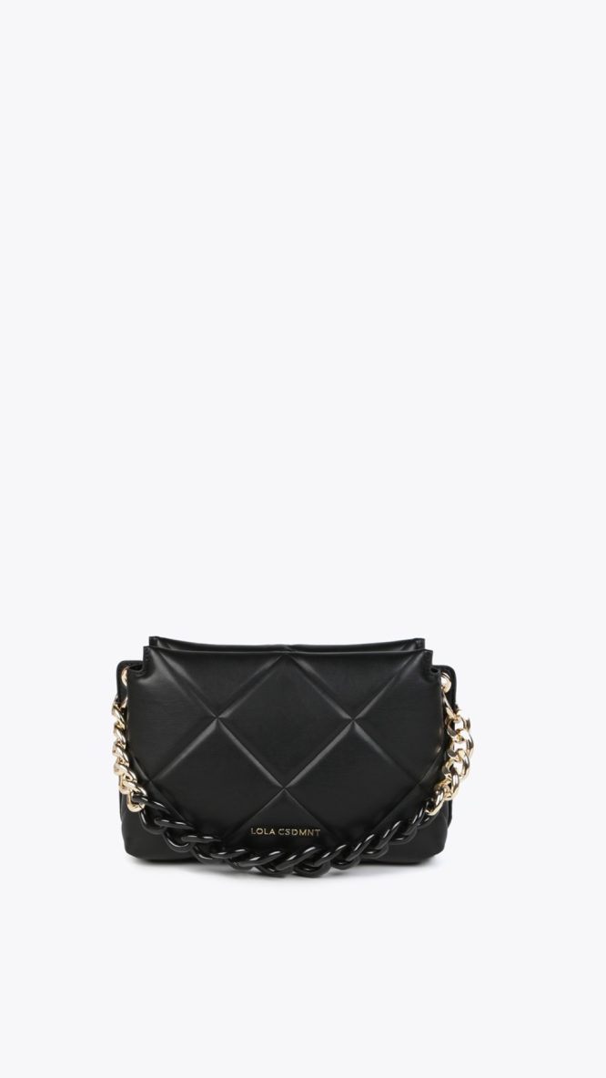 Padded Crossbody Black Bag
