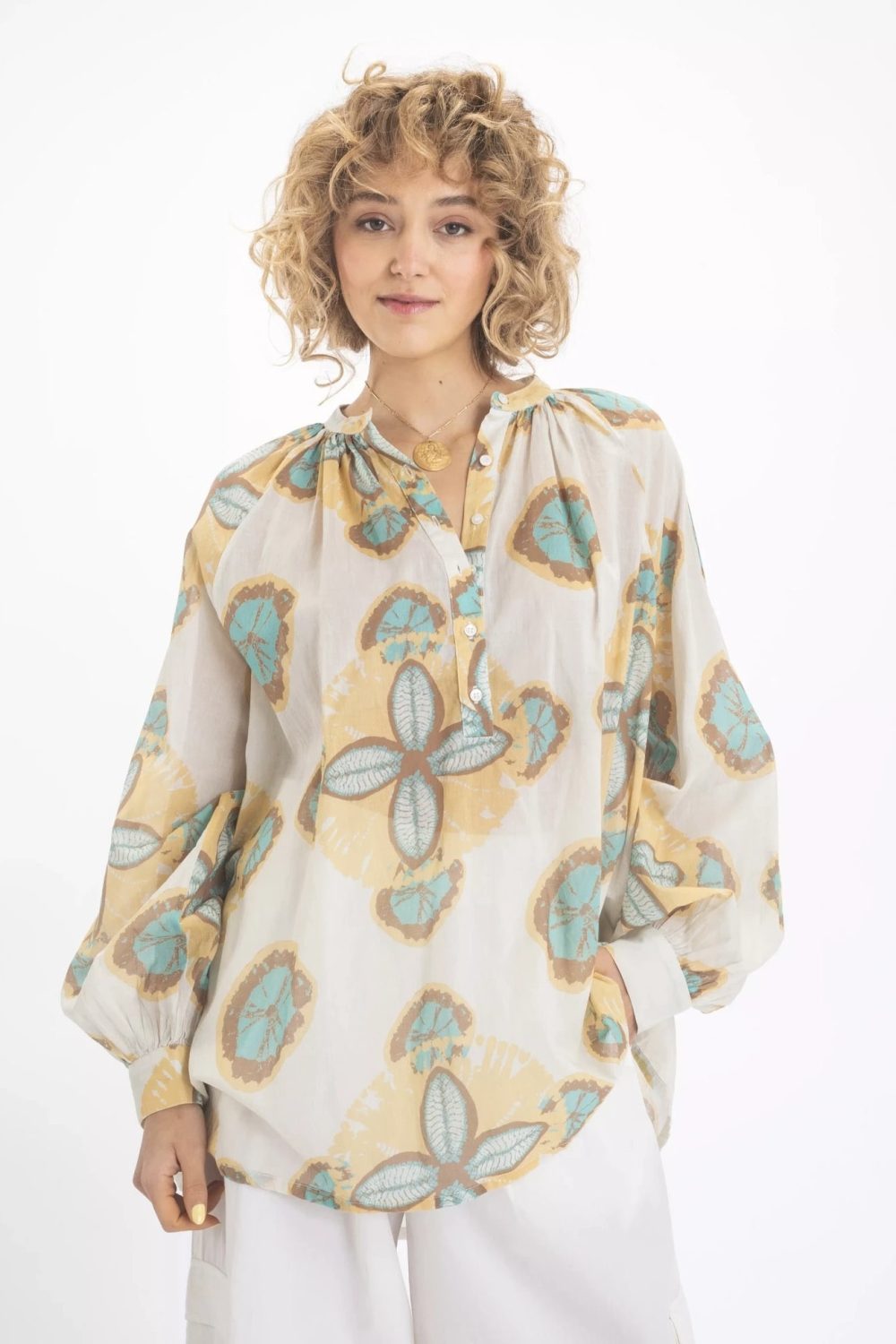 εικόνα-10 VISHNU PASTEL FLORAL PRINT BLOUSE