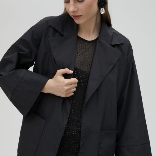 Technical Blazer With Kimono Sleeves