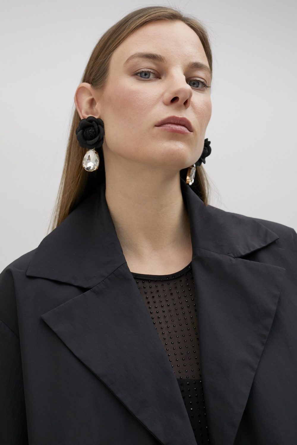 Technical Blazer With Kimono Sleeves