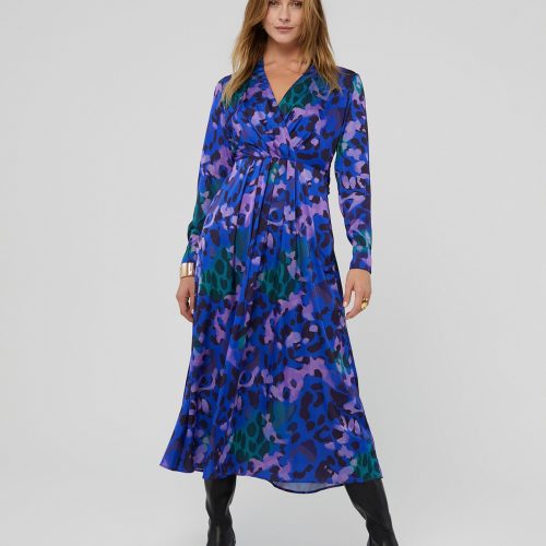 Midi Dress Animal Colorful Print