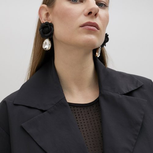 Technical Blazer With Kimono Sleeves