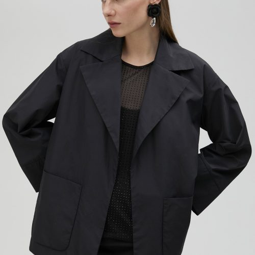 Technical Blazer With Kimono Sleeves