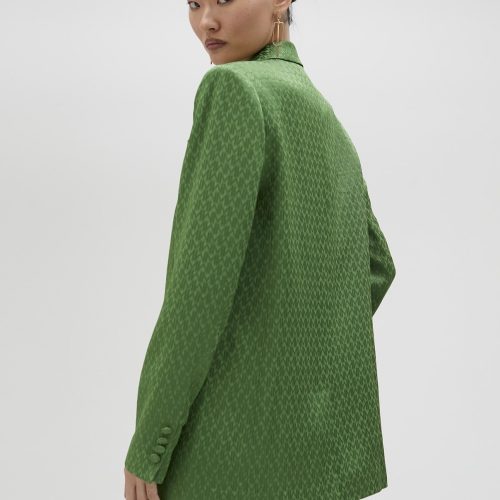 Flowing Jacquard Blazer