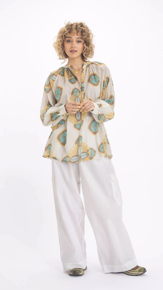 VISHNU PASTEL FLORAL PRINT BLOUSE