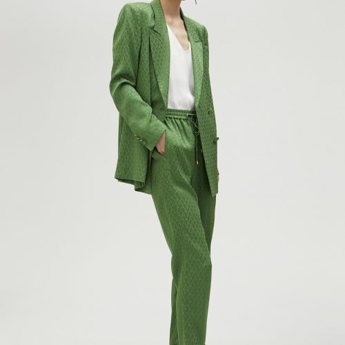 Flowing Jacquard Blazer