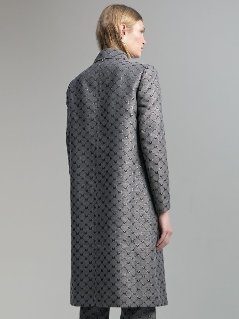 Shimmer Monogram Trench Coat