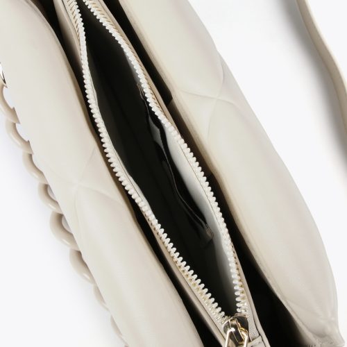 Padded Crossbody Ecru Bag