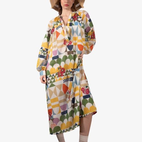 εικόνα-12 LAKSHMI SEVENTIES PATTERN DRESS