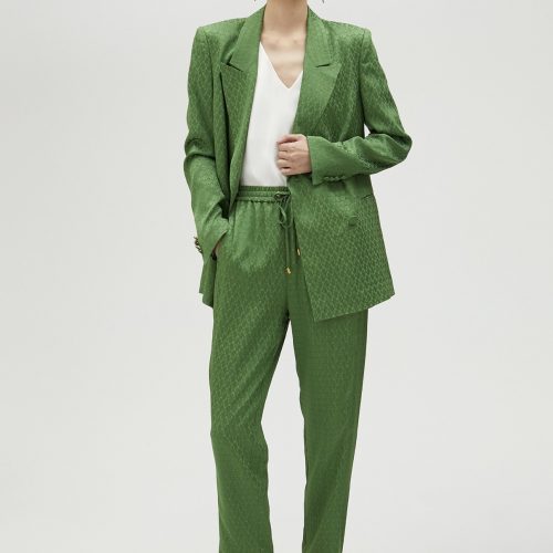 Flowing Jacquard Blazer