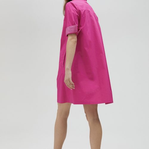 Poplin Dress With Rhinestone Details