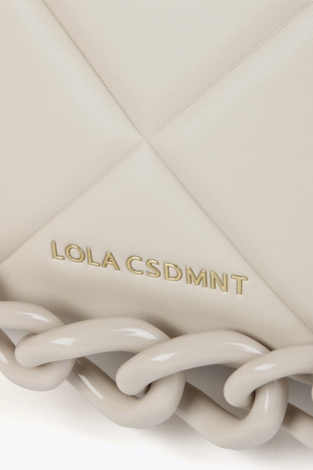 Padded Crossbody Ecru Bag