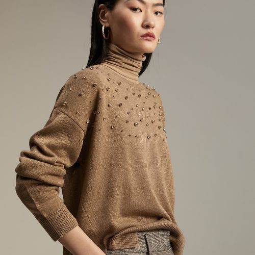 Sweater With Rhinestone Details