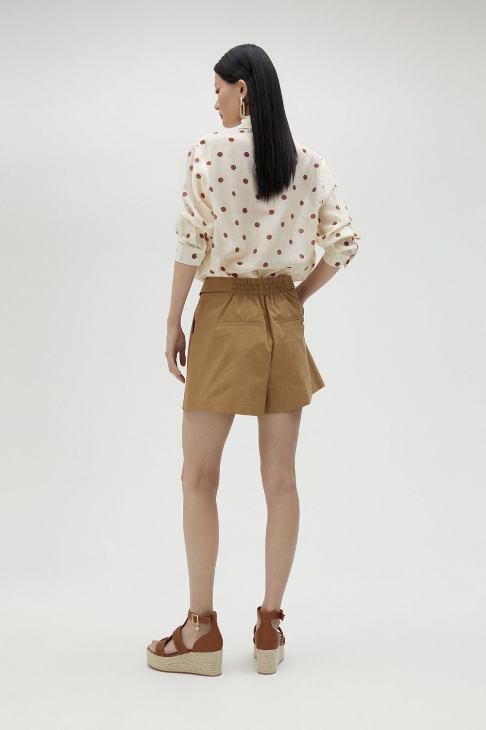 Camel Bermuda Shorts
