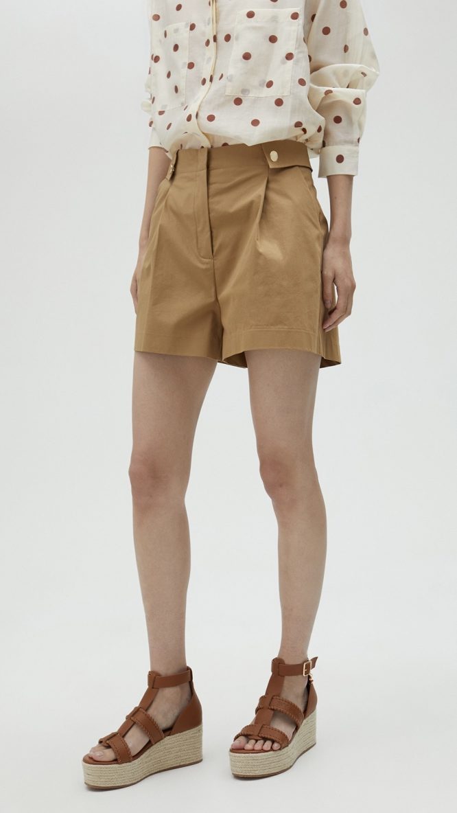 Camel Bermuda Shorts