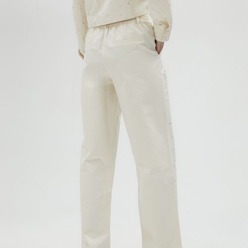 Rhinestone Detail Trousers