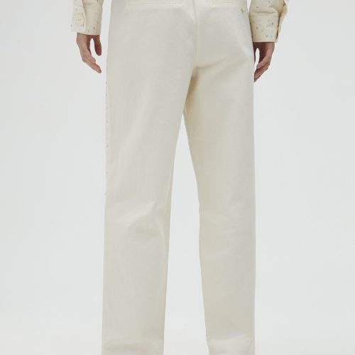 Rhinestone Detail Trousers