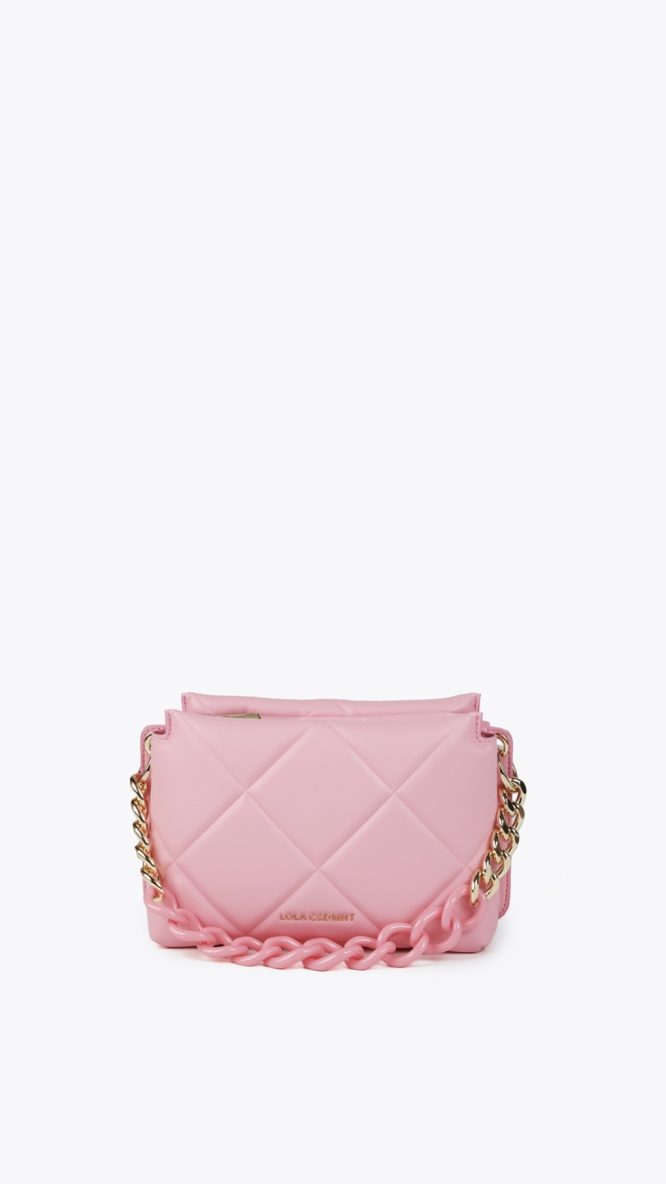 εικόνα-14-1 Padded Crossbody Pink Bag