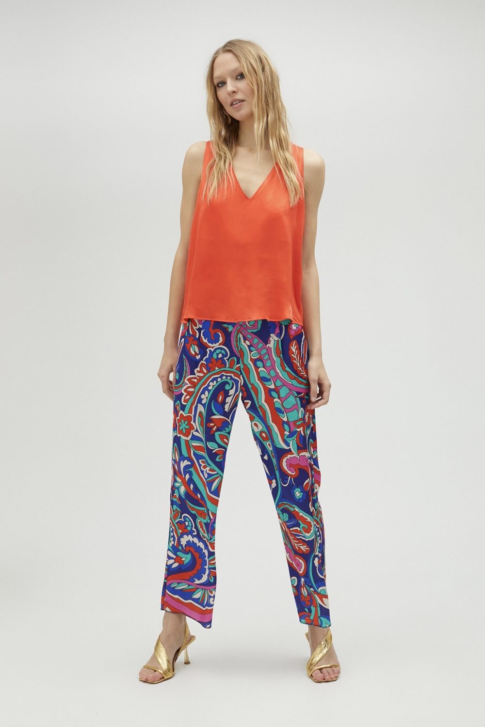 Basic Strappy Top Orange