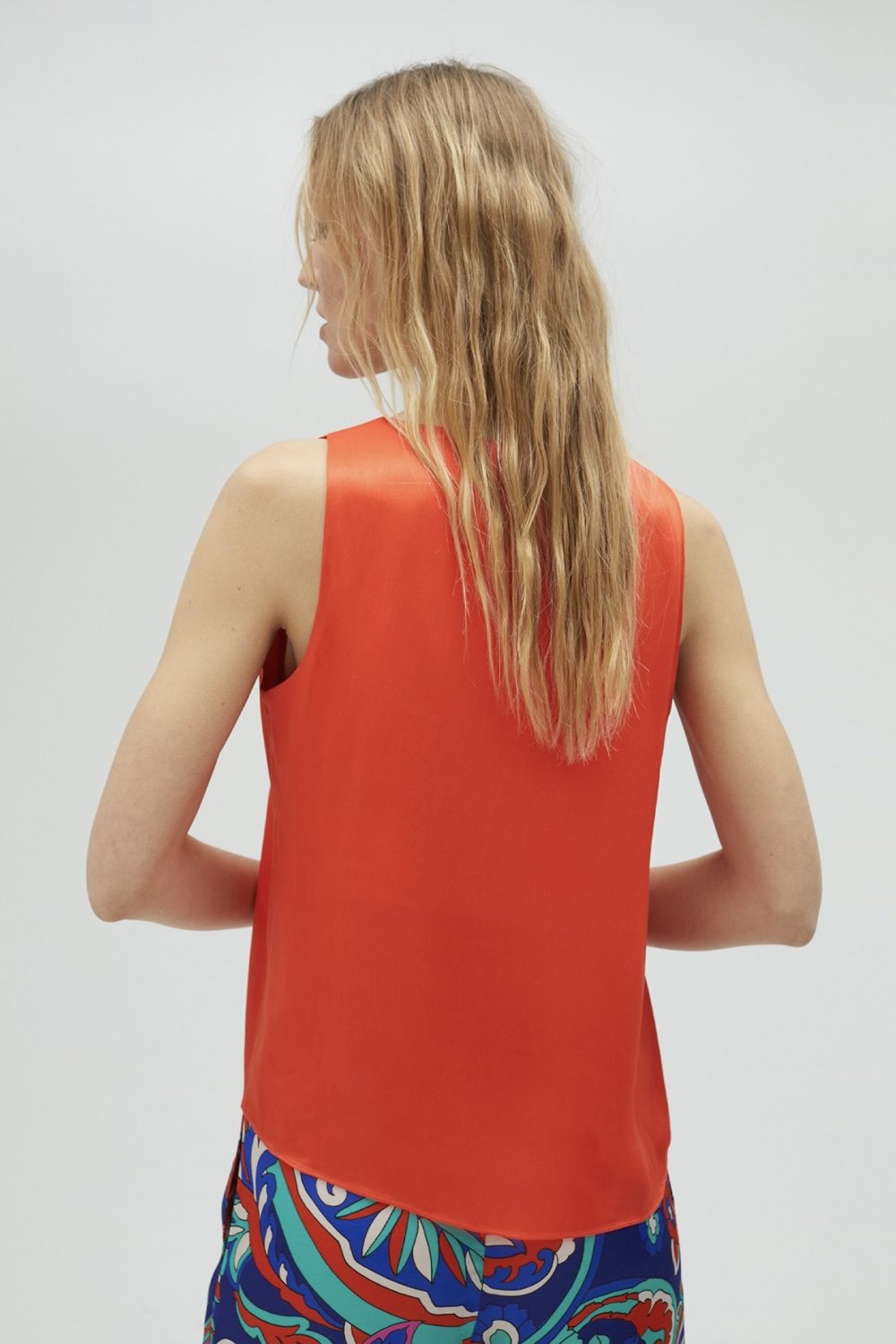 Basic Strappy Top Orange